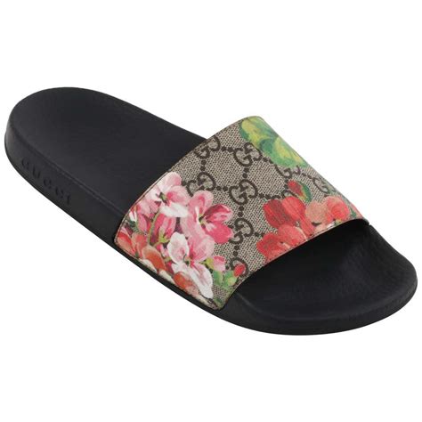 gucci flower shoes price|gucci slides with flowers.